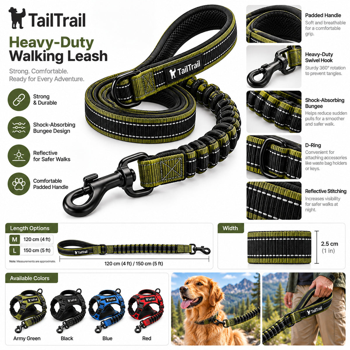 Heavy-Duty Walking Leash