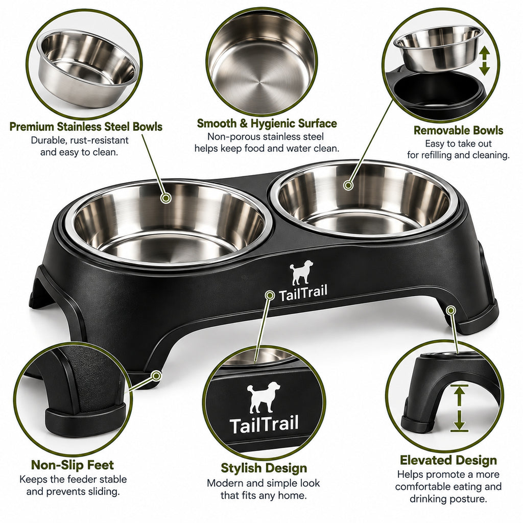 Stainless Steel Double Bowl Set