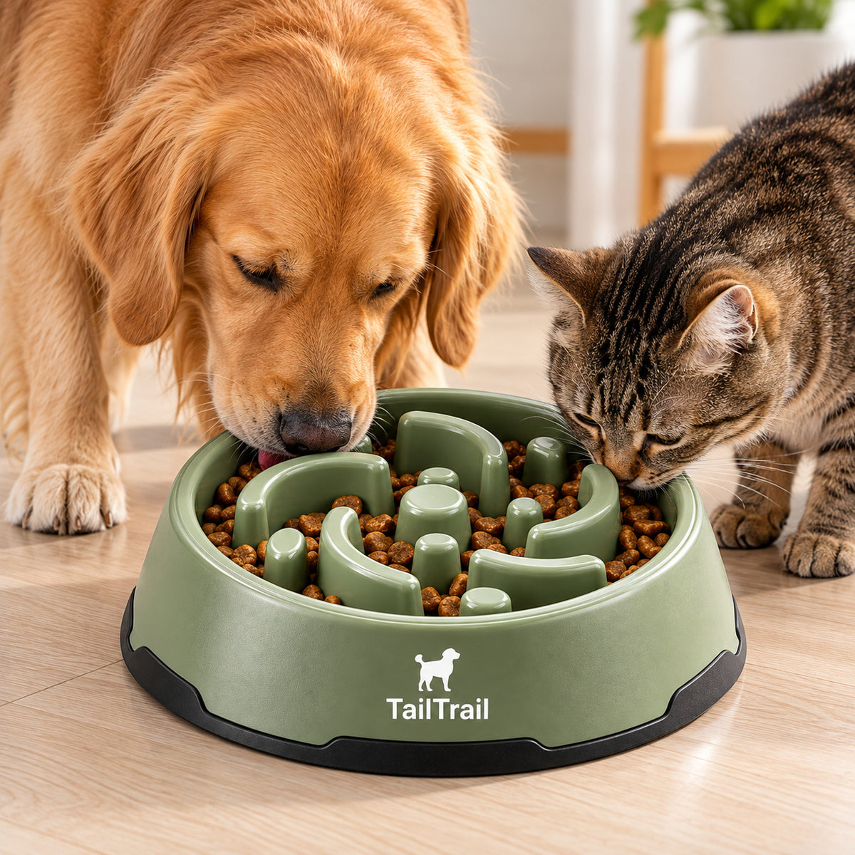 Slow-Feeder Puzzle Bowl