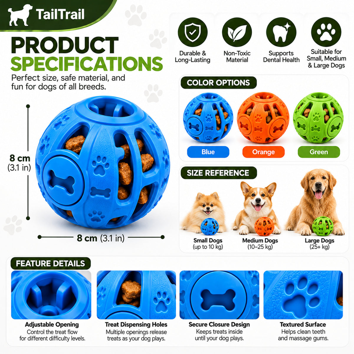 Treat-Dispensing Puzzle Ball